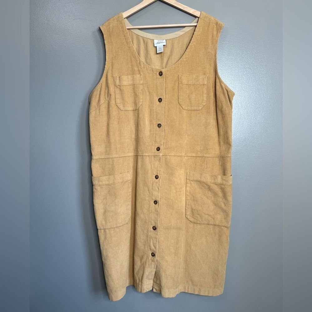 The Vermont country‎ store button down jumper corduroy dress cabin cottagecore